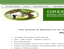 Tablet Screenshot of greensofmanatee.com